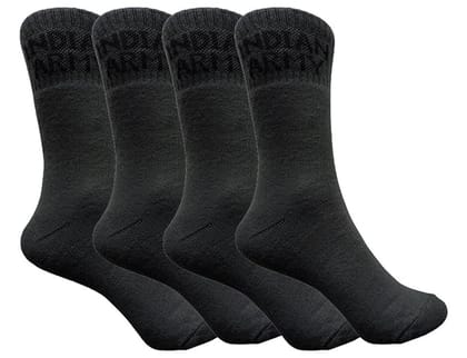 VOICI France Mens Premium Formal Socks calf length Indian army green Color Free Size thick Cotton Towel Fabric