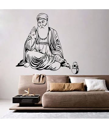 Decor Villa Guru Nanak Ji Vinyl Wall Stickers