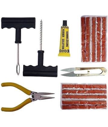delhideals Tubeless Tyre Puncture Repair Kit 5 - 10 Strips