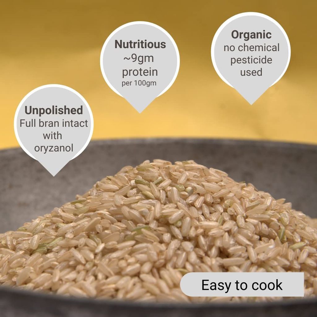 Sonamasoori Brown Rice (1 Kg Pack)