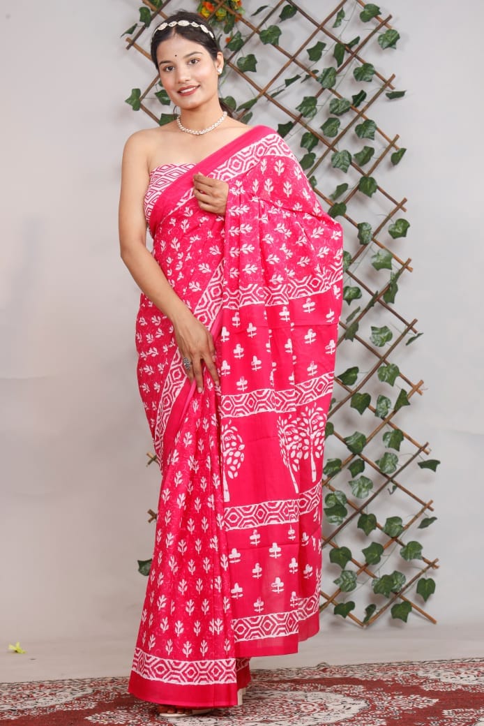 Cotton 92*80 Mulmul Saree