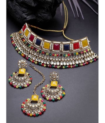 Sukkhi White Alloy Necklace Set ( Pack of 1 )