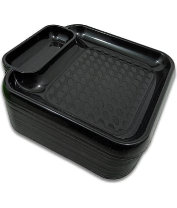Inpro 12 Pcs Plastic Black Platter