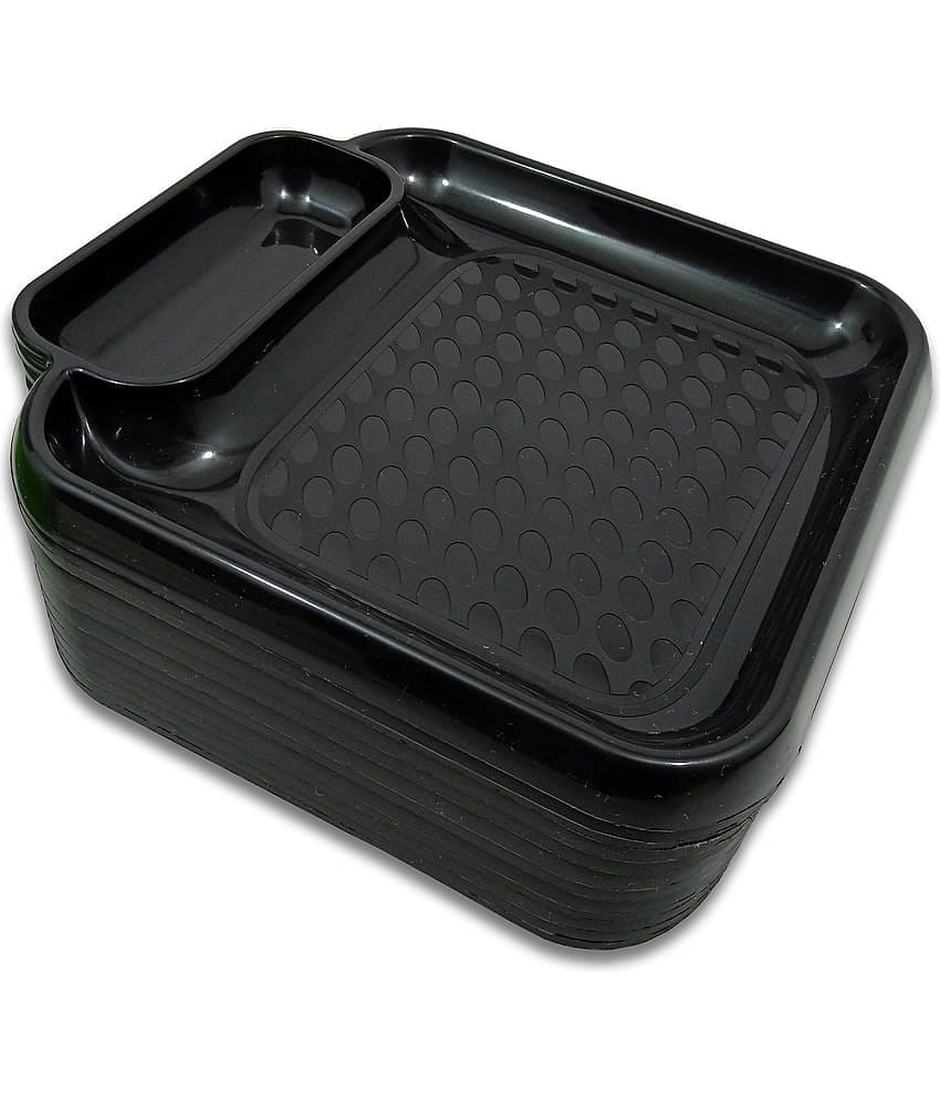 Inpro 12 Pcs Plastic Black Platter