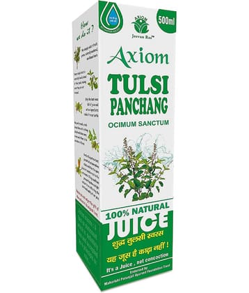 Axiom Tulsi Panchang juice 500ml (Pack Of 2)|100% Natural WHO-GLP,GMP,ISO Certified Product