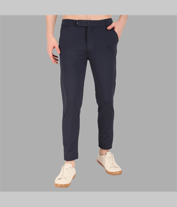 IDASS Regular Flat Men's Formal Trouser - Blue ( Pack of 1 )