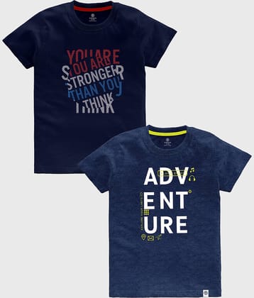 CODEZ Pack of 2 Boys Cotton T-Shirt ( Multicolor )