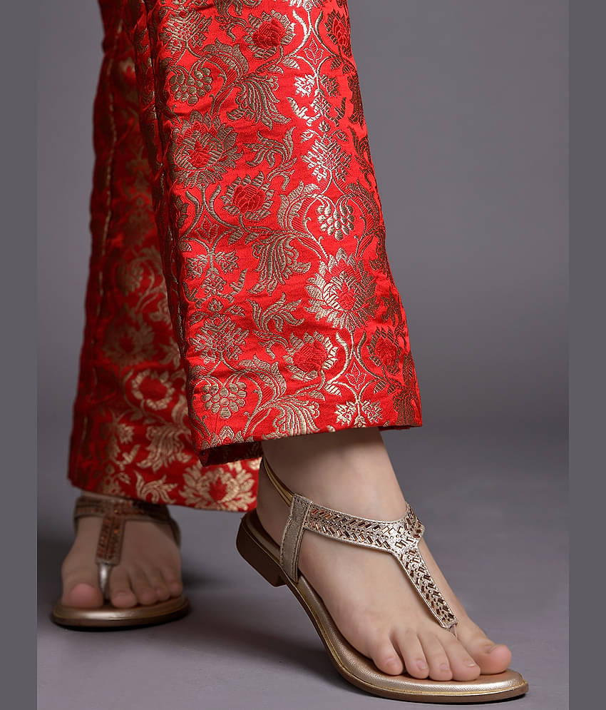 Stylestry Gold Women's Flats