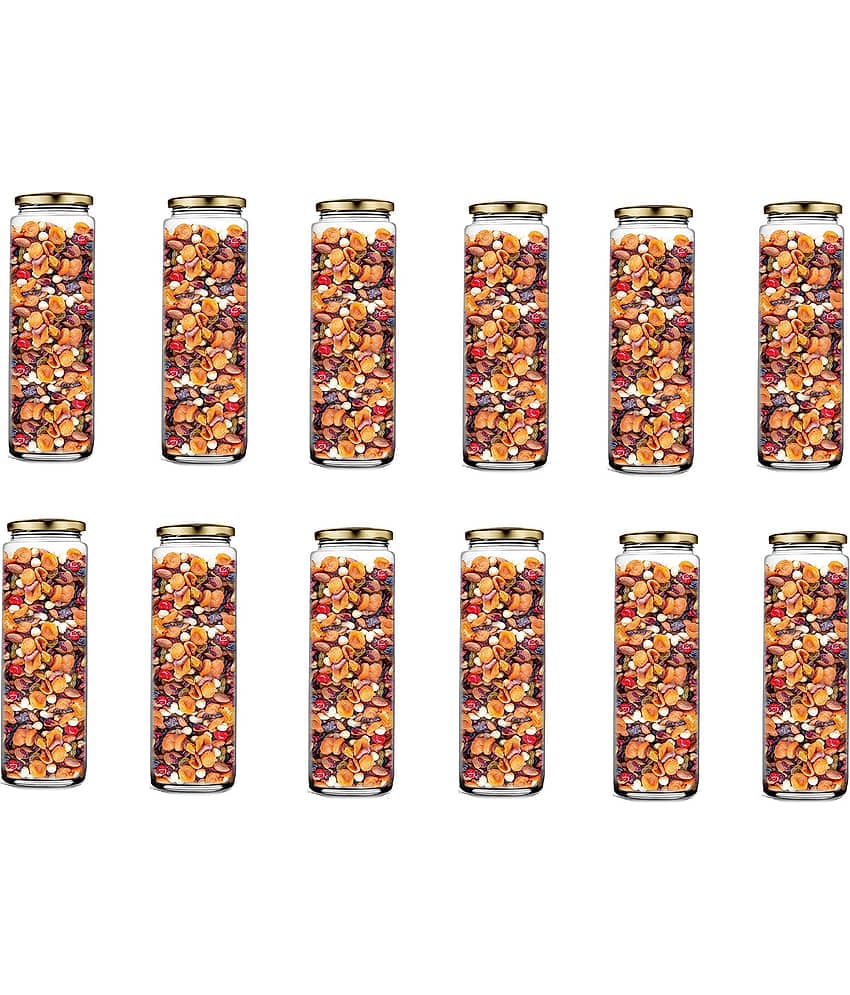 AFAST Airtight Storage  Glass Food Container Set of 12 500 mL