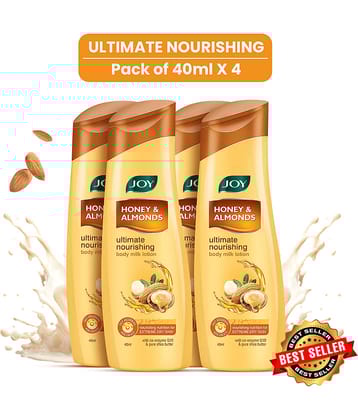 Joy Honey & Almonds Pocket Sized Lotion with Shea butter & Vitamin E 40ml each (Pack of 4)