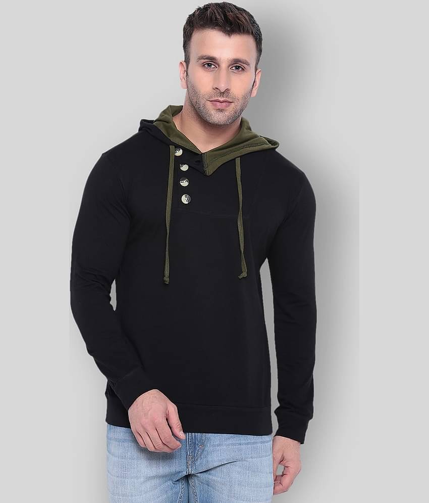 Gritstones Pack of 1 Cotton Blend Regular Fit Men's T-Shirt ( Black )