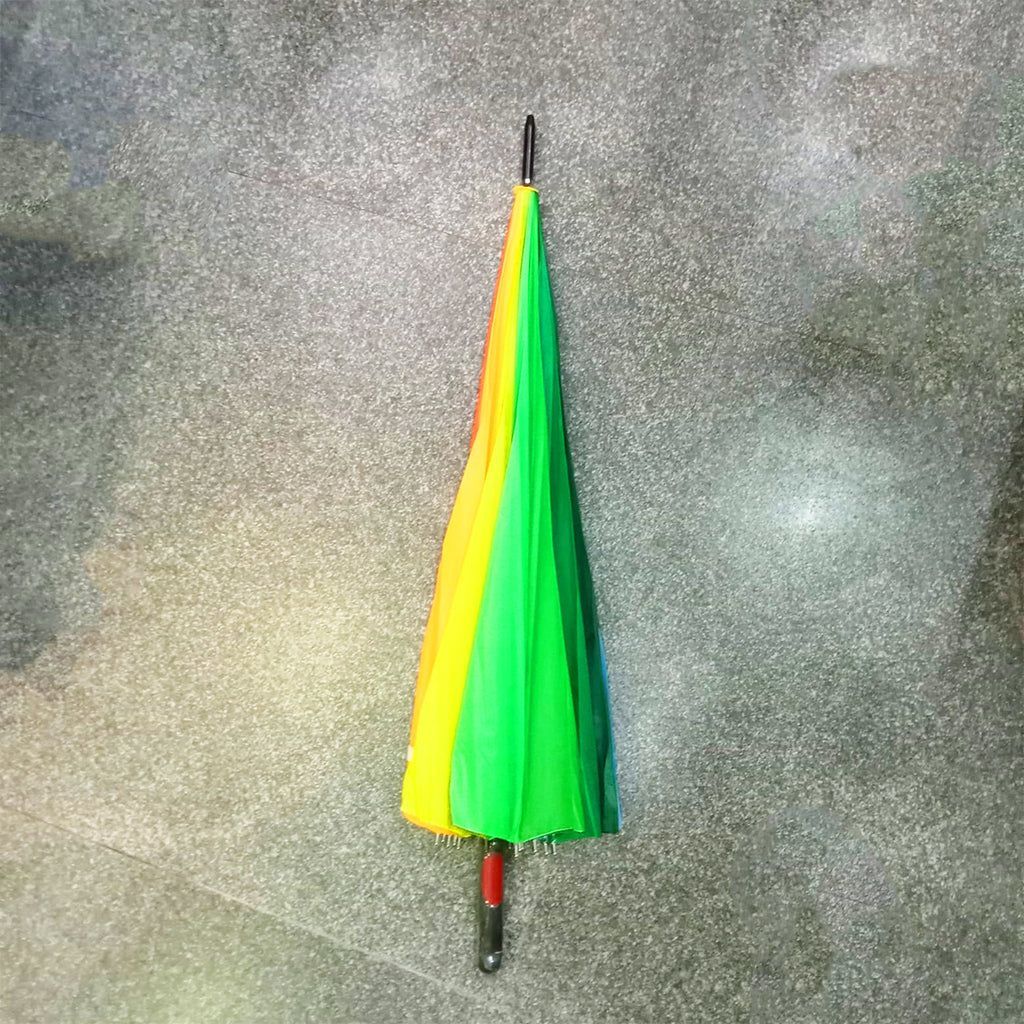Colorful Rainbow Umbrella (Jumbo) For Sun and Rain Protection