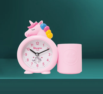 Unicorn Alarm Clock with Pen Holder | Kids Bedroom Clock & Return Gift  Kiddospedia