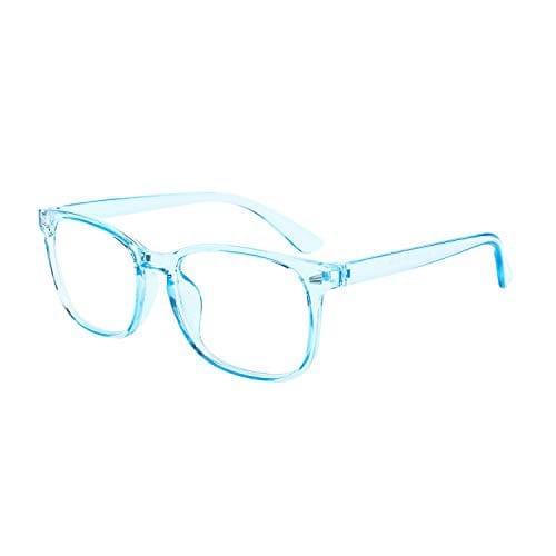 Stylish Blue Light Blocking Glasses with TR90 Frames and Polycarbonate Lens for Lightweight Protection (Power - 4.00)