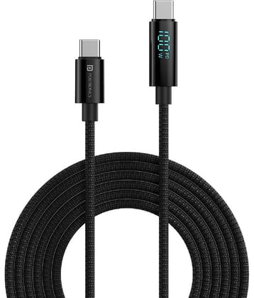 Portronics Black 5 A Type C Cable 2 Meter