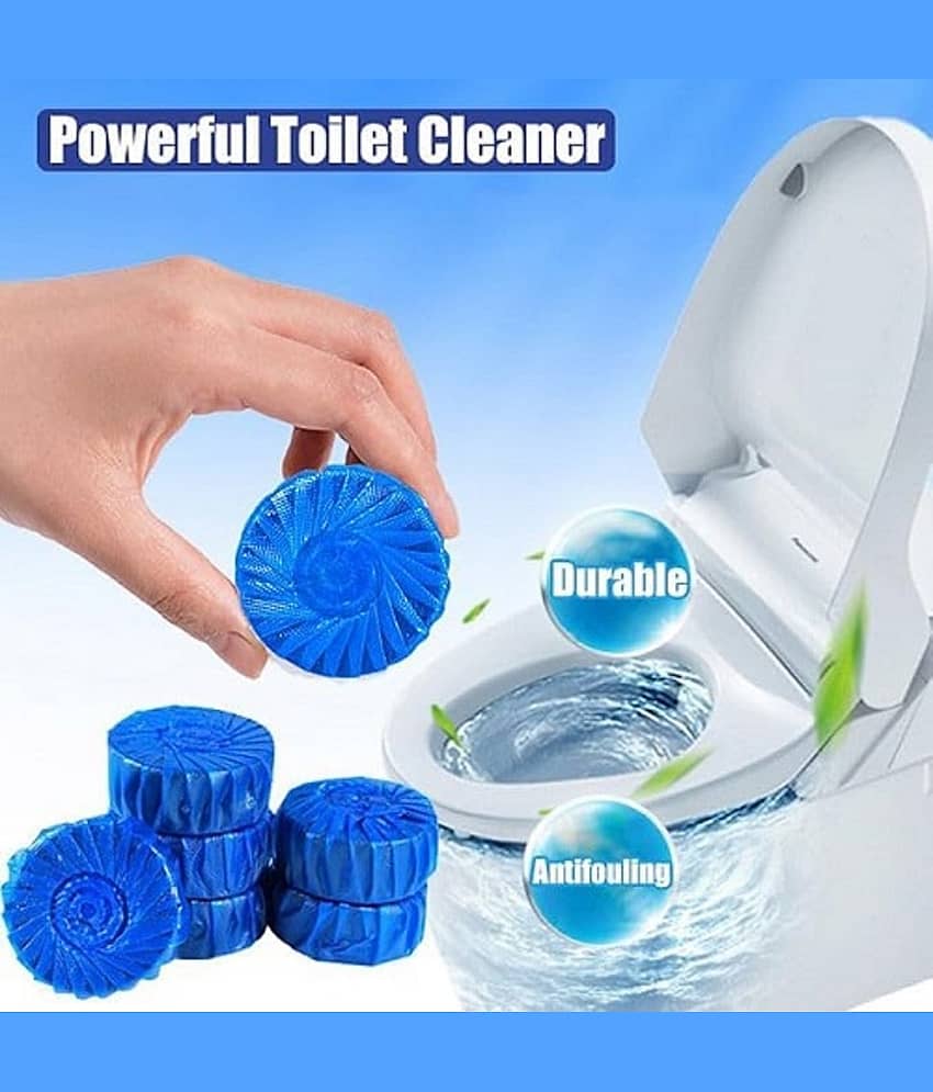 0 Pcs Toilet Bowl Deodorizer Cleaner Powerful Automatic Flush Toilet cleaner tablet/Automatic Toilet Bowl Cleaner Tablets Stain Remover Bathroom Flush Tank Blue Tab Tablet