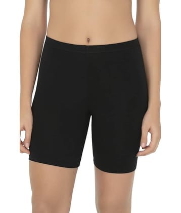Amante Cotton Women's Boy Shorts ( Black )