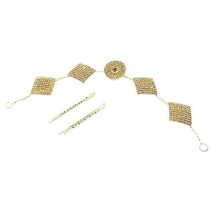 Alloy Rhinestone Party Tiara with Hair Pins