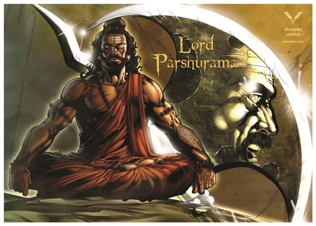 Vimanika Comics Lord Parshuram Printed Poster Pack of 1 Pcs
