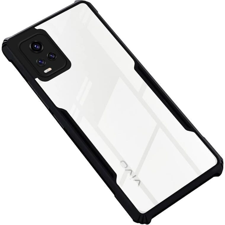 PLUGTECH Slim Shockproof Case | Matte Black Soft | Drop Protection | Precise Cutouts | Premium Mobile Cover for Vivo V20 Pro