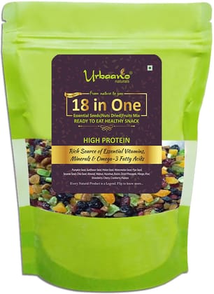 Urbaano Naturals Super Healthy True Elements Of Nature Essential Seed-Nuts-Dried Fruits Mix -18 In One (200 G)