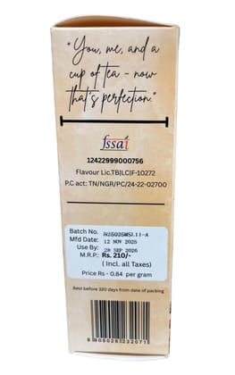 Tea & Brew | Masala Tea | 250g Box | Pack of 1