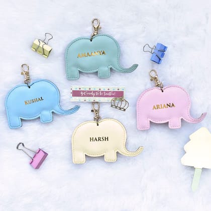 Elephant  Keychain-Mint Glossy