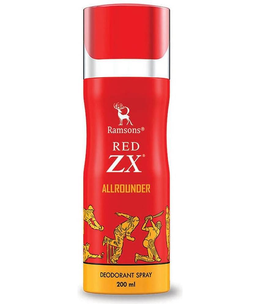 Ramsons Red ZX Allrounder Deodorant Spray for Unisex 200 ml ( Pack of 1 )