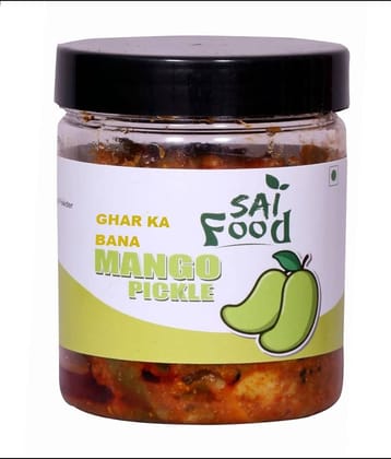 SAi Food GHAR KA BANA Punjabi Mango Pickle( Real Taste of Punjabi Pickle) Premium Pickle Jar ||Mouth-Watering Pickle 250 g