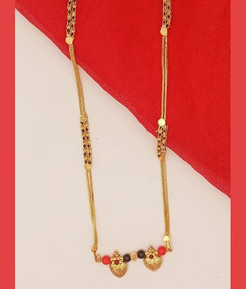 shankhraj mall Golden Mangalsutra ( Pack of 1 )