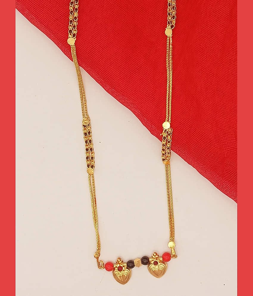 shankhraj mall Golden Mangalsutra ( Pack of 1 )