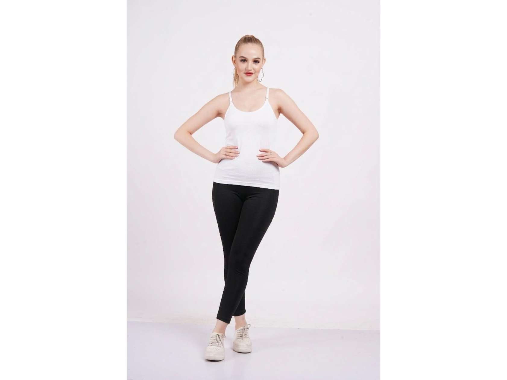 Stud & Gracy Camisole Adjustable Strap White - S - 30
