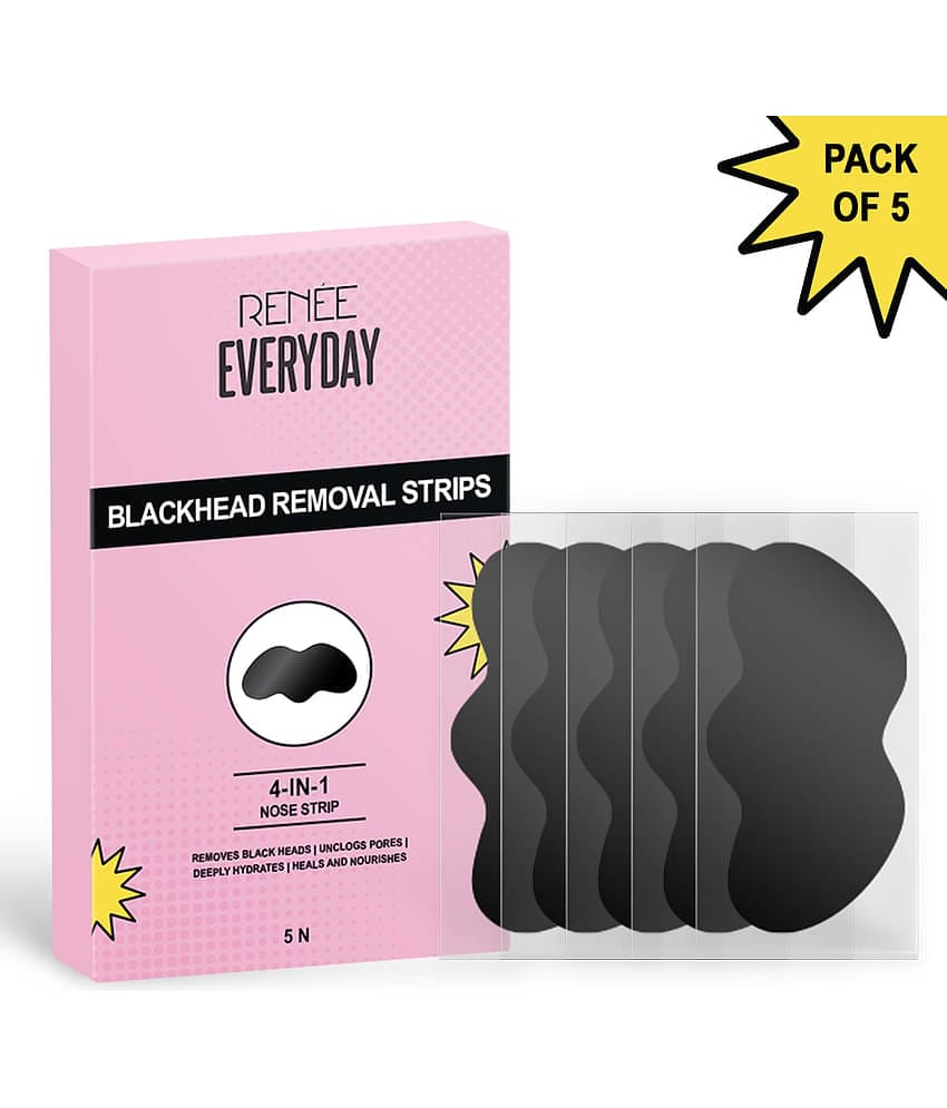 RENEE Everyday Black Head Removal Strips for Instant, Easy & Pore-Deep Cleanse, Pack of 5