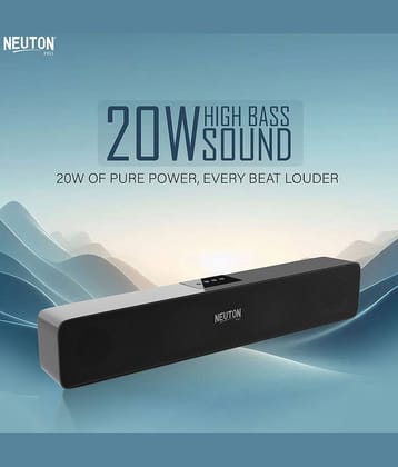 NEUTON PRO ROCK BARR 20 W Bluetooth Speaker Bluetooth v5.0 with USB,SD card Slot,Aux Playback Time 4 hrs Black