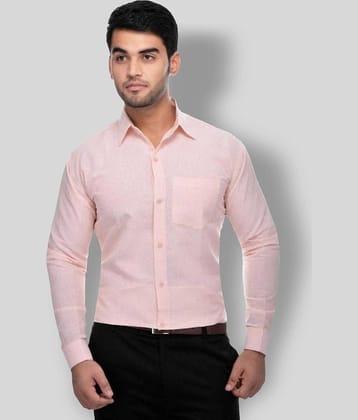 DESHBANDHU DBK - Peach Cotton Regular Fit Men's Formal Shirt (Pack of 1)