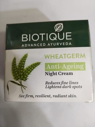 Biotique Advanced ayurveda Wheatgerm Anti-ageing Night cream 