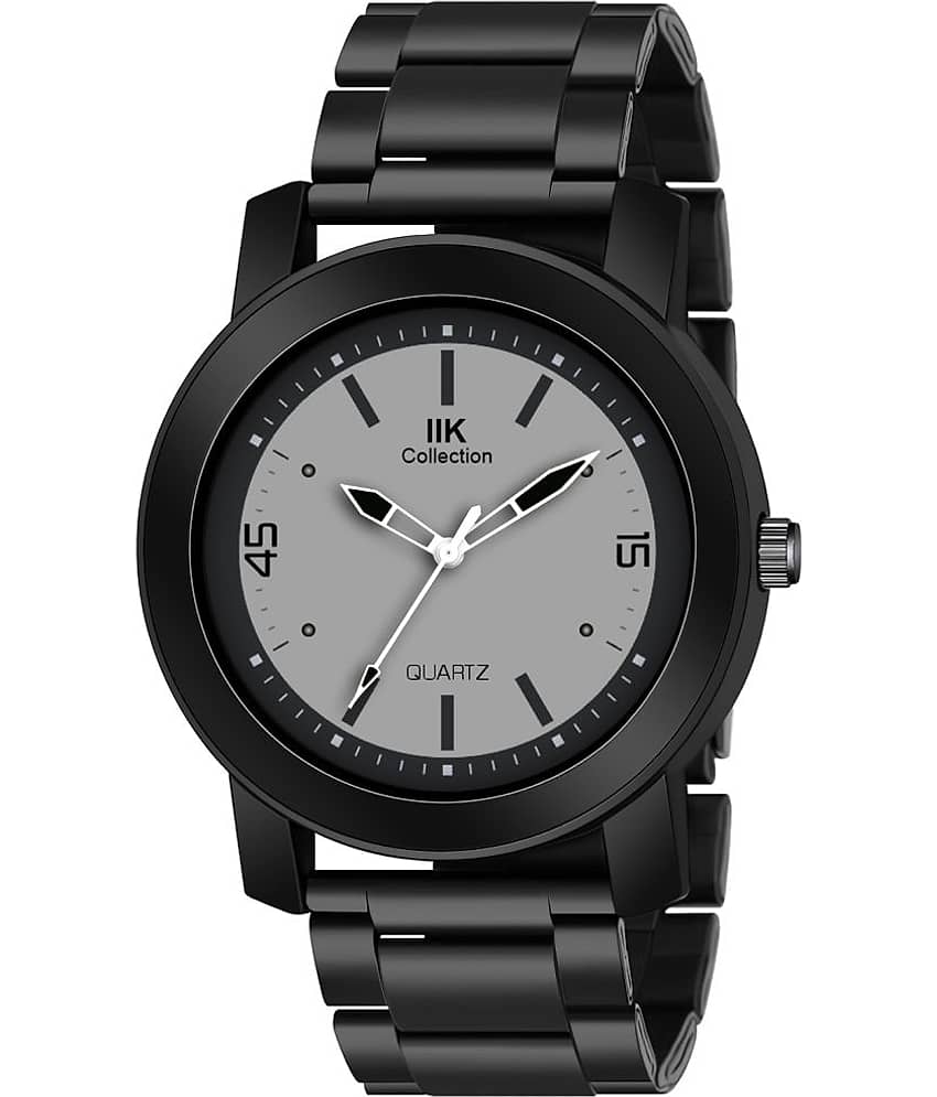 IIK COLLECTION - Black Stainless Steel Analog Men's Watch