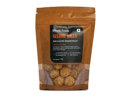 Whole Foods Gur Coated Sesame Balls - 70G
