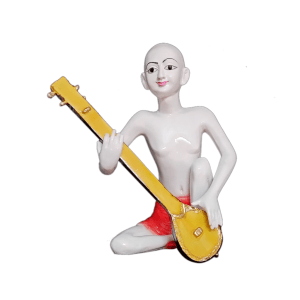 Kunj Bihari Shri Haridas Ji idol devotional Haridas Thakur beautiful handmade Murti, H-14 cm-Poly Resin