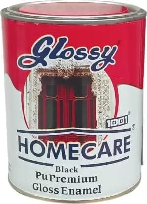 1001 Homecare PU Premium High Gloss Black Enamel Paint | High Gloss Finish | PU Finish | Fade Resistant I Wall Paint I Metal Paint I 1 Ltr 1001 Homecare PU Premium High Gloss Black Enamel Paint | High Gloss Finish | PU Finish | Fade Resistant I Wall Paint I Metal Paint I 1 Ltr