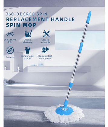 Green Tales Wet & Dry Mop ( Extendable Mop Handle with 360 Degree Movement )