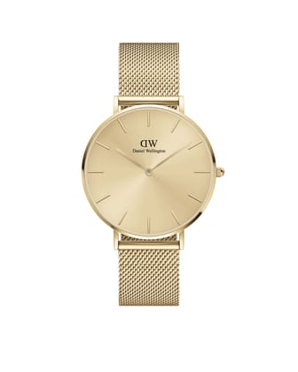 Daniel Wellington Petite 36 mm Gold Dial Unisex Analogue Watch - DW00100475-Gold