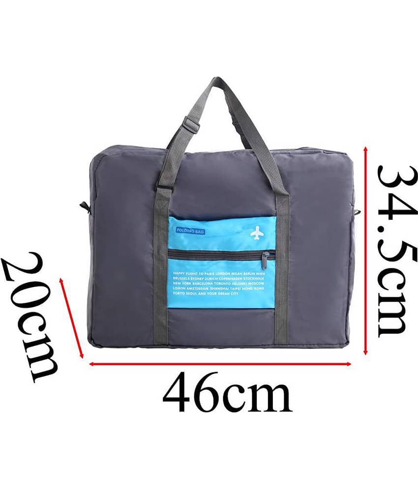 Electo Mania Blue Easy Carry Luggage Packing Nylon Travel  bag Handbag  (15 kg capacity)