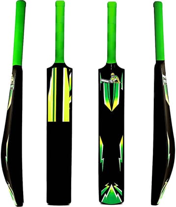 EmmEmm Premium Quality Black Heavy Cricket Bat for Tennis and Wind Ball Play