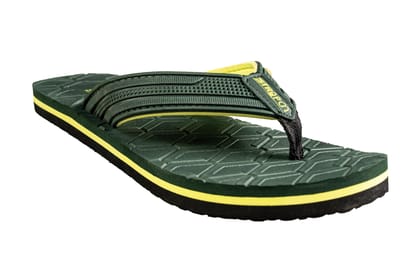 Strap On Gents Olive / Parrot Hawai Chappal-Olive/Parrot / 6