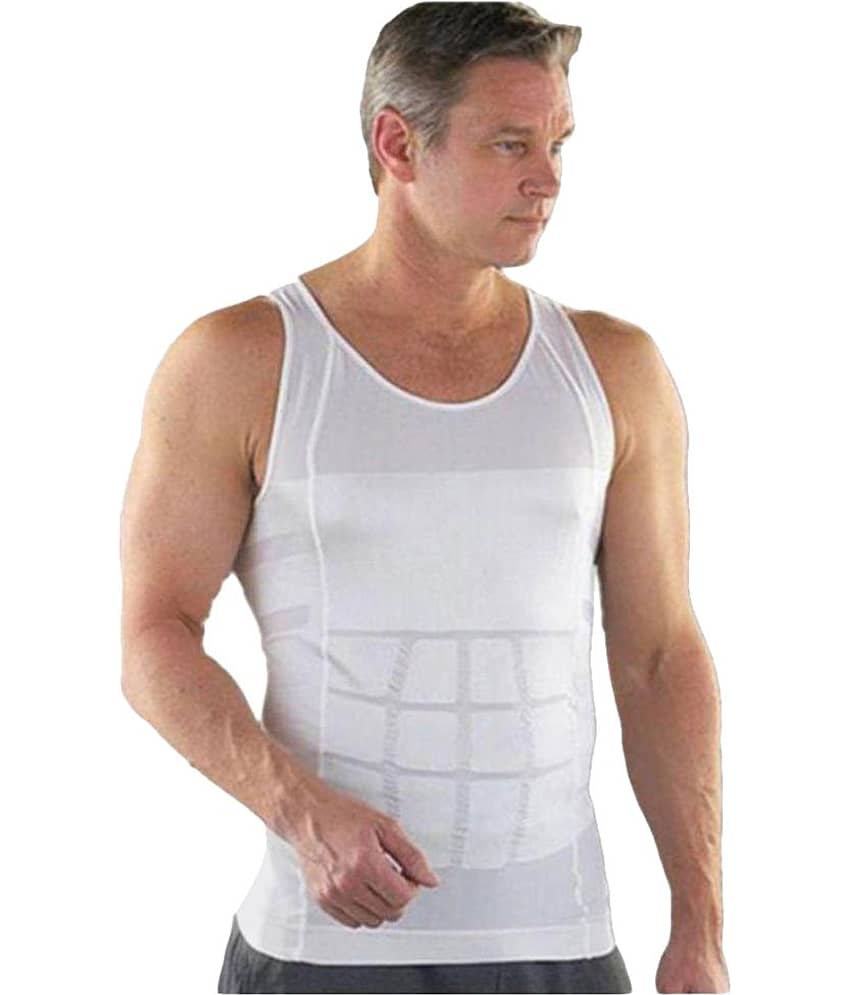 Slim N Lift White Slimming Vest gym tshirts /Gym Wear
