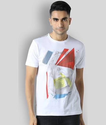 Huetrap Pack of 1 Cotton Regular Fit Men's T-Shirt ( White )