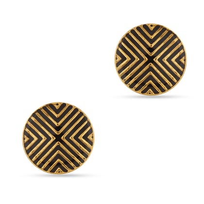 Emmy - Black and Gold Cufflinks