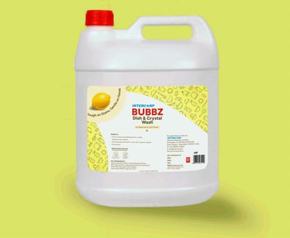 Intercorp Bubbz Antibacterial Dish & Crystal Wash Liquid Gel, Jumbo Saver Pack - 5 Litre