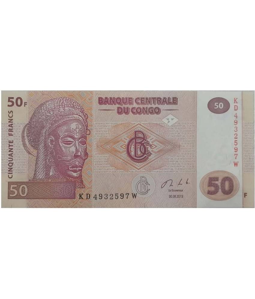 SUPER ANTIQUES GALLERY - CONGO 50 FRANCS NOTE IN TOP GRADE 1 Paper currency & Bank notes